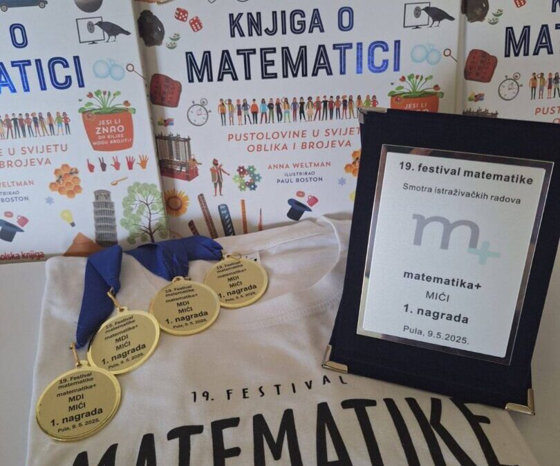 Festival matematike u Puli – 1. mjesto četvrtašima!