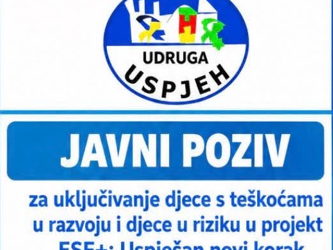 POZIV RODITELJIMA – Uključite svoje dijete u projekt „Uspješan novi korak“!